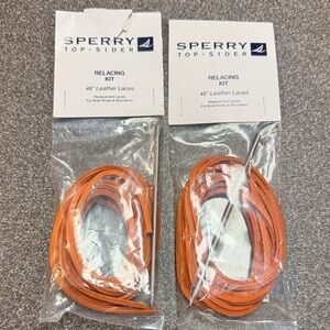 Sperry Top-Sider Orange Leather Laces Kit